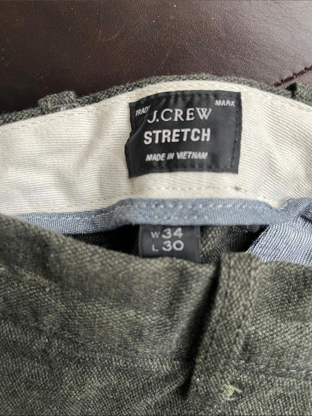 J. Crew Olive Green Chino Pants
